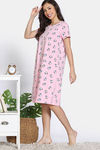 Zivame Hello Kitty Knit Cotton Mid Length Nightdress - Fairy Tale — thumbnail 3